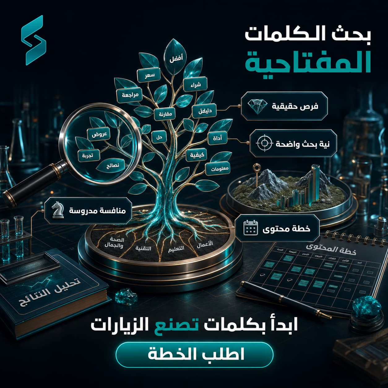 خطة وبحث الكلمات المفتاحية الاحترافية لتصدر نتائج البحث