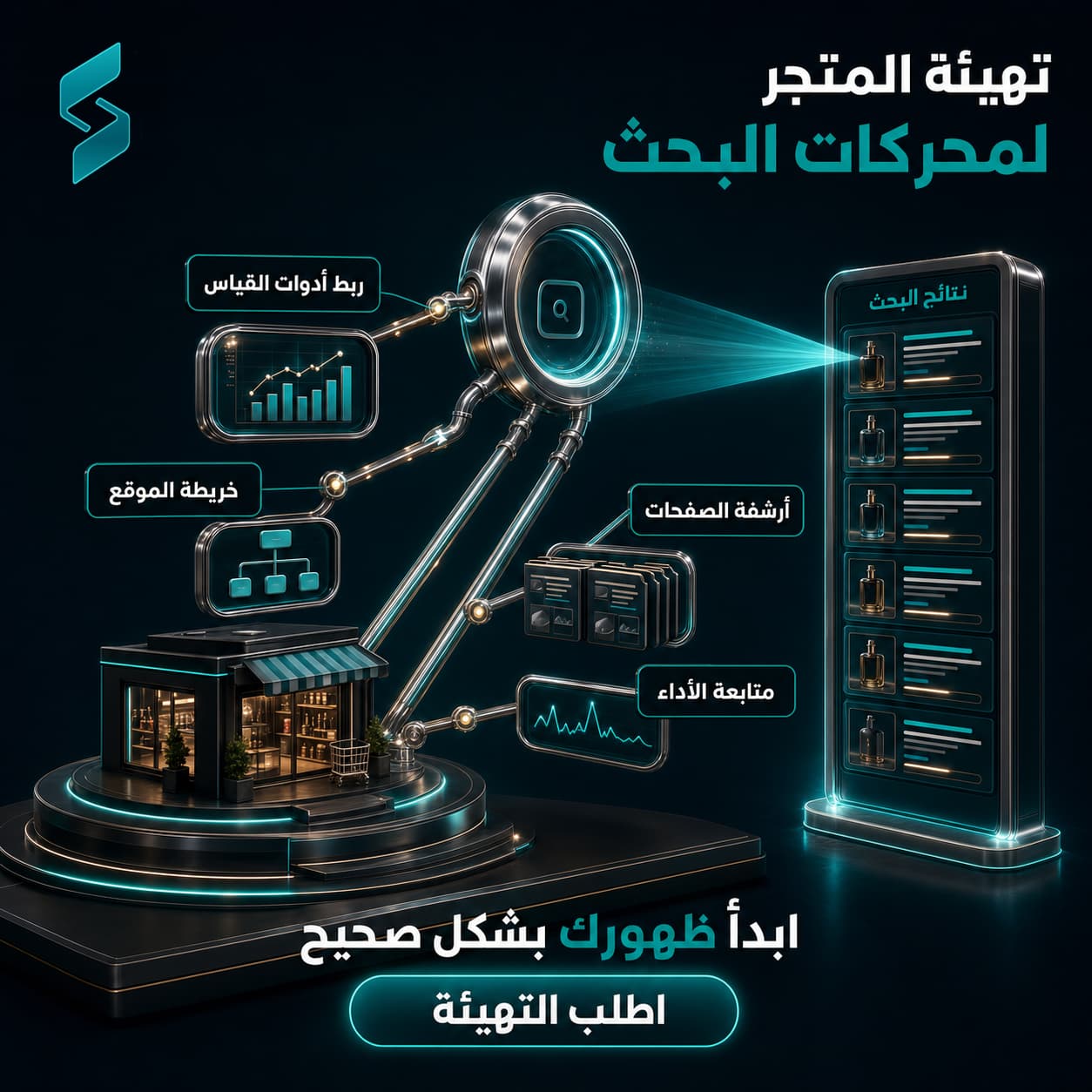 تهيئة المتجر لمحركات البحث (SEO) وربط خدمات جوجل