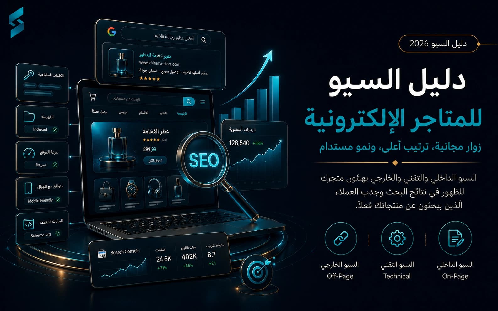 دليل السيو للمتاجر الإلكترونية الشامل (2026)