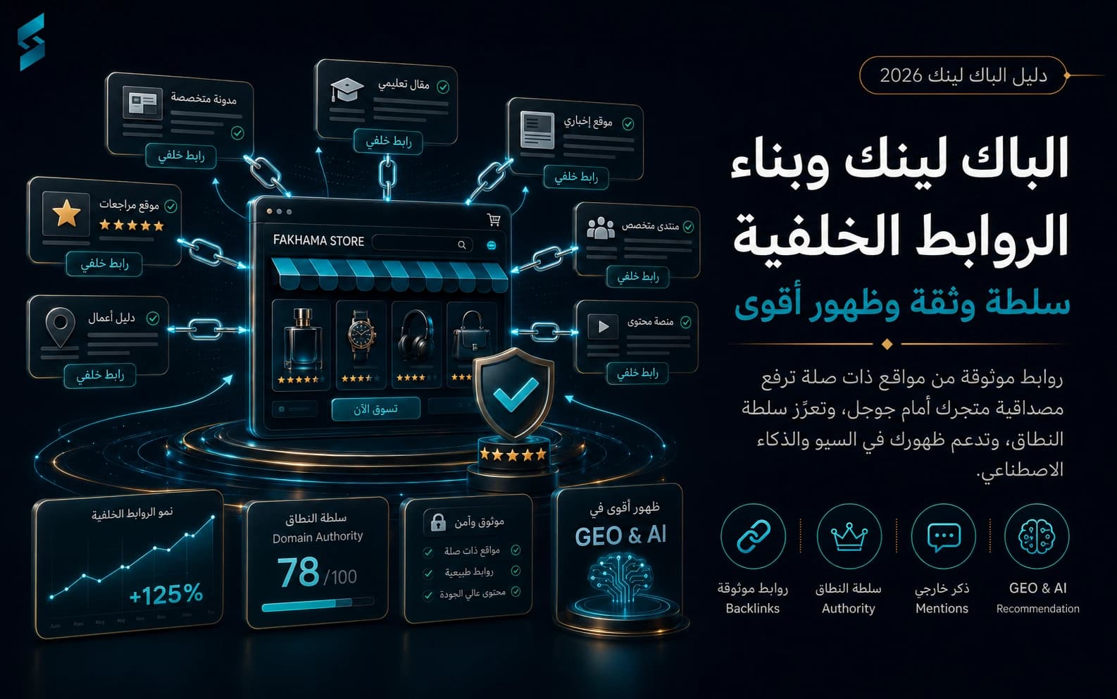 الباك لينك وبناء الروابط الخلفية للمتاجر (دليل 2026)