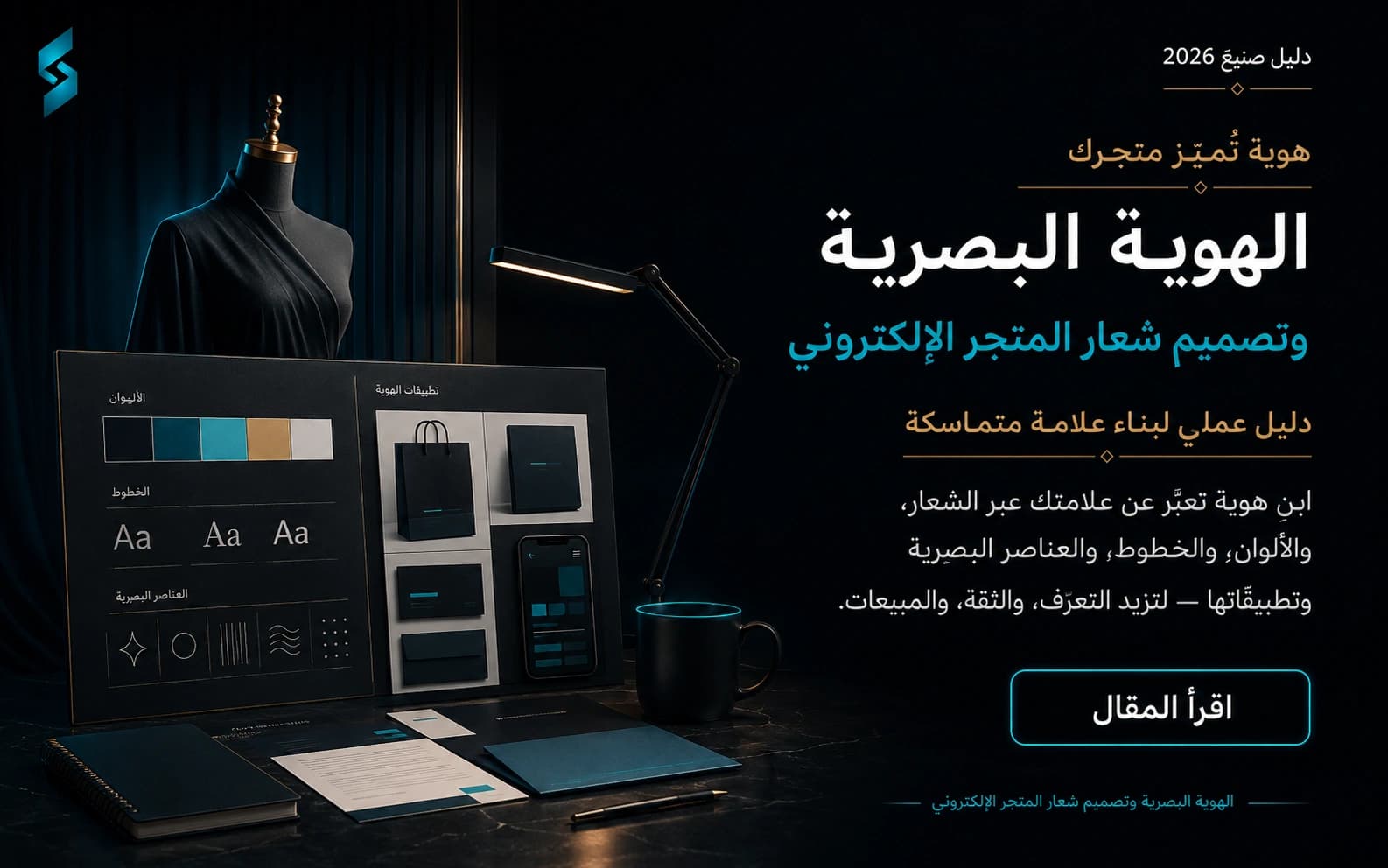 الهوية البصرية وتصميم شعار المتجر الإلكتروني (2026)